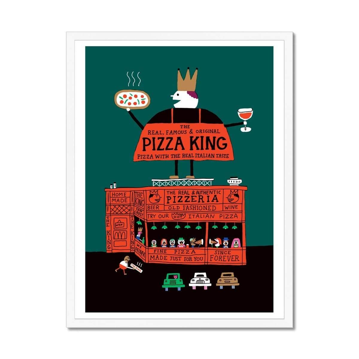 Prodigi Fine art 18"x24" / White Frame Benoit Tardif | Pizza King 03