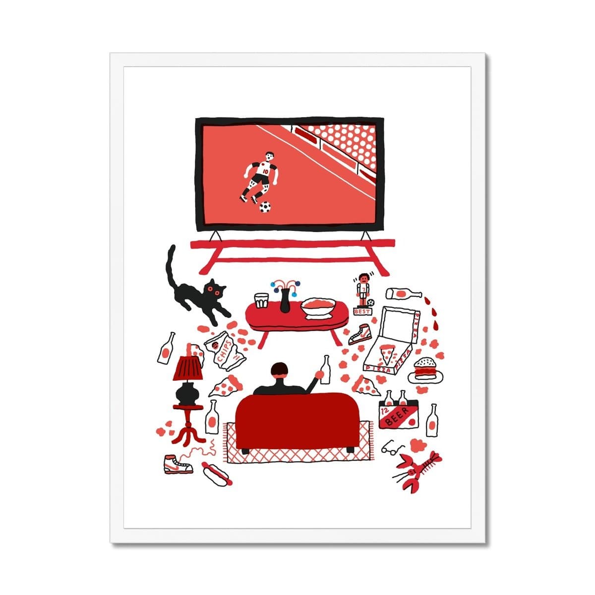 Prodigi Fine art 18"x24" / White Frame Benoit Tardif | Watching Sports