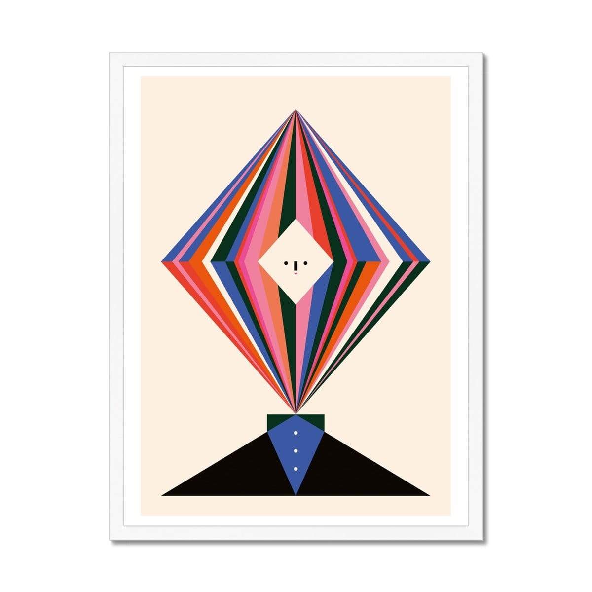 Prodigi Fine art 18"x24" / White Frame Bratislav Milenkovic | Bright Guy 1