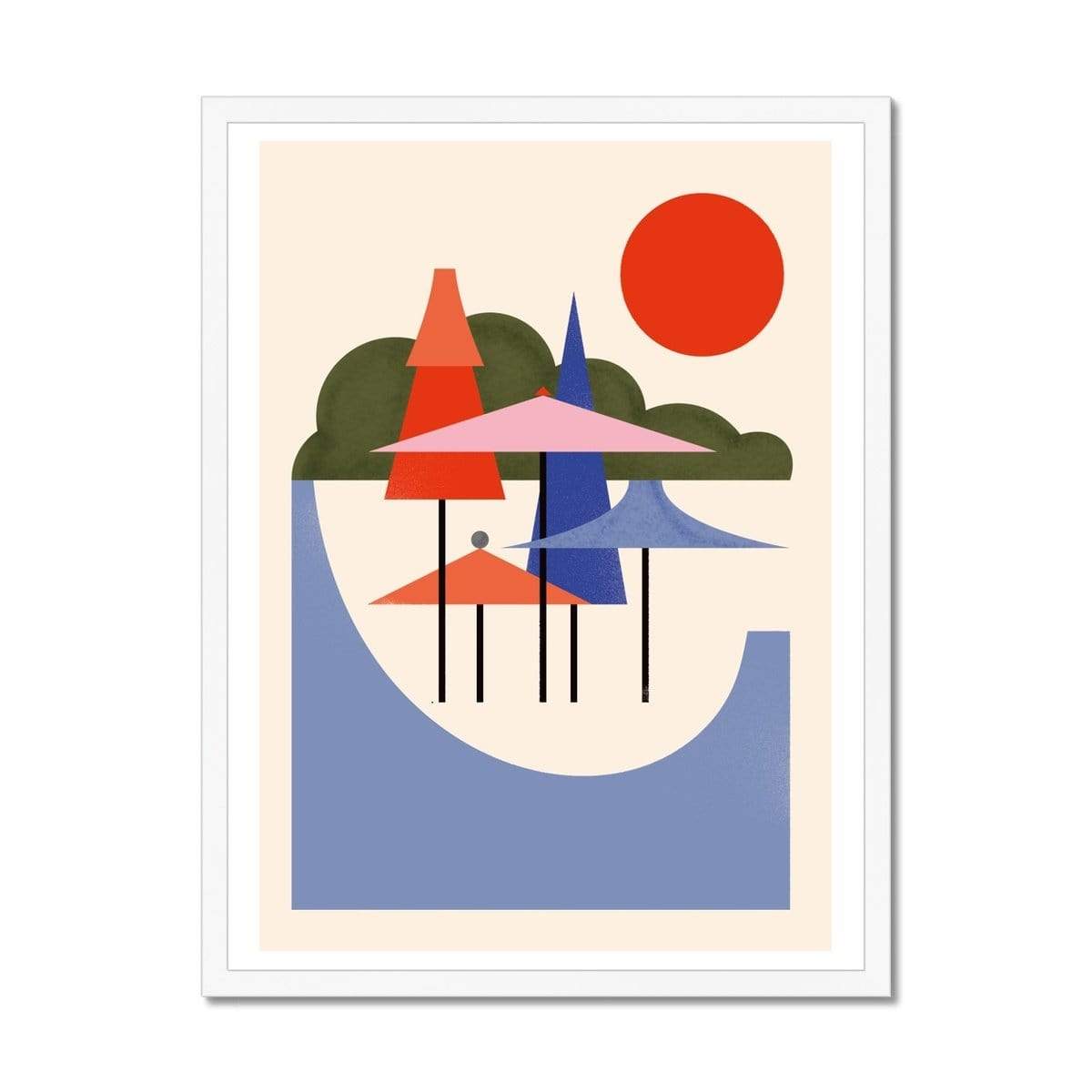 Prodigi Fine art 18"x24" / White Frame Bratislav Milenković | Summer III