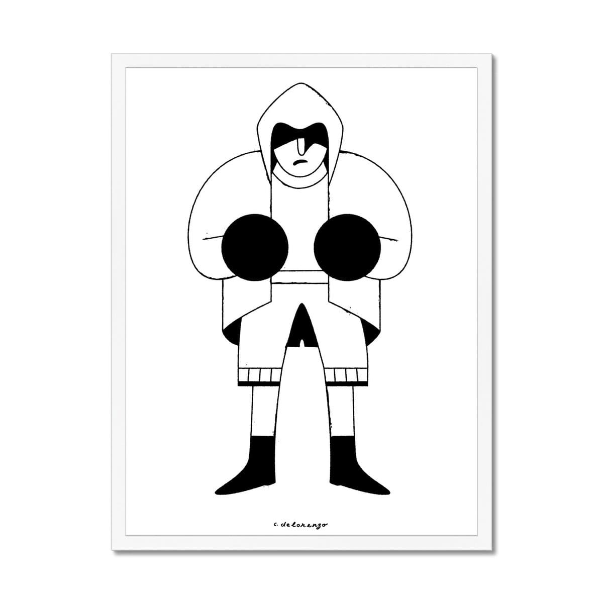 Prodigi Fine art 18"x24" / White Frame Christopher Delorenzo | Boxer