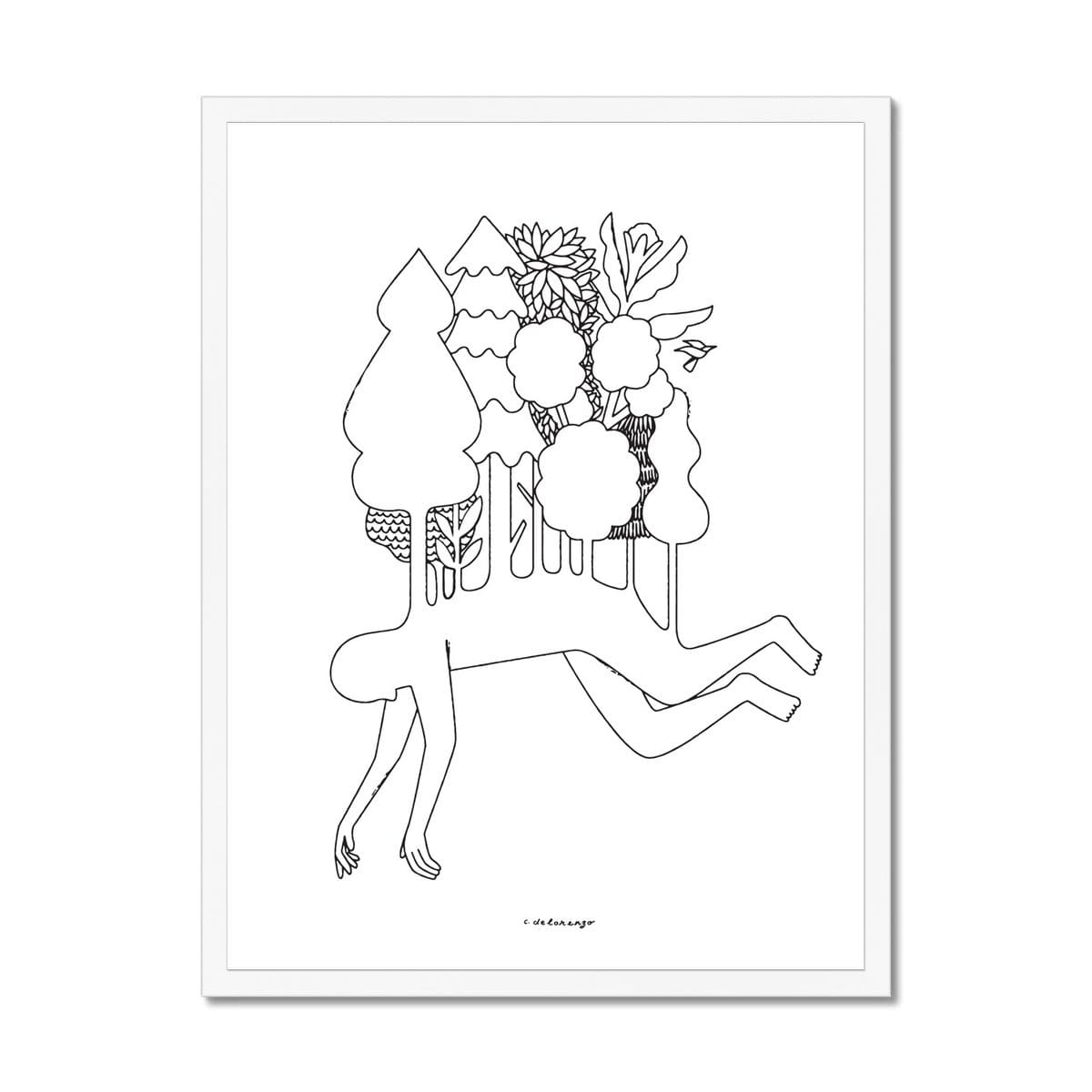 Prodigi Fine art 18"x24" / White Frame Christopher DeLorenzo | Floating Forest