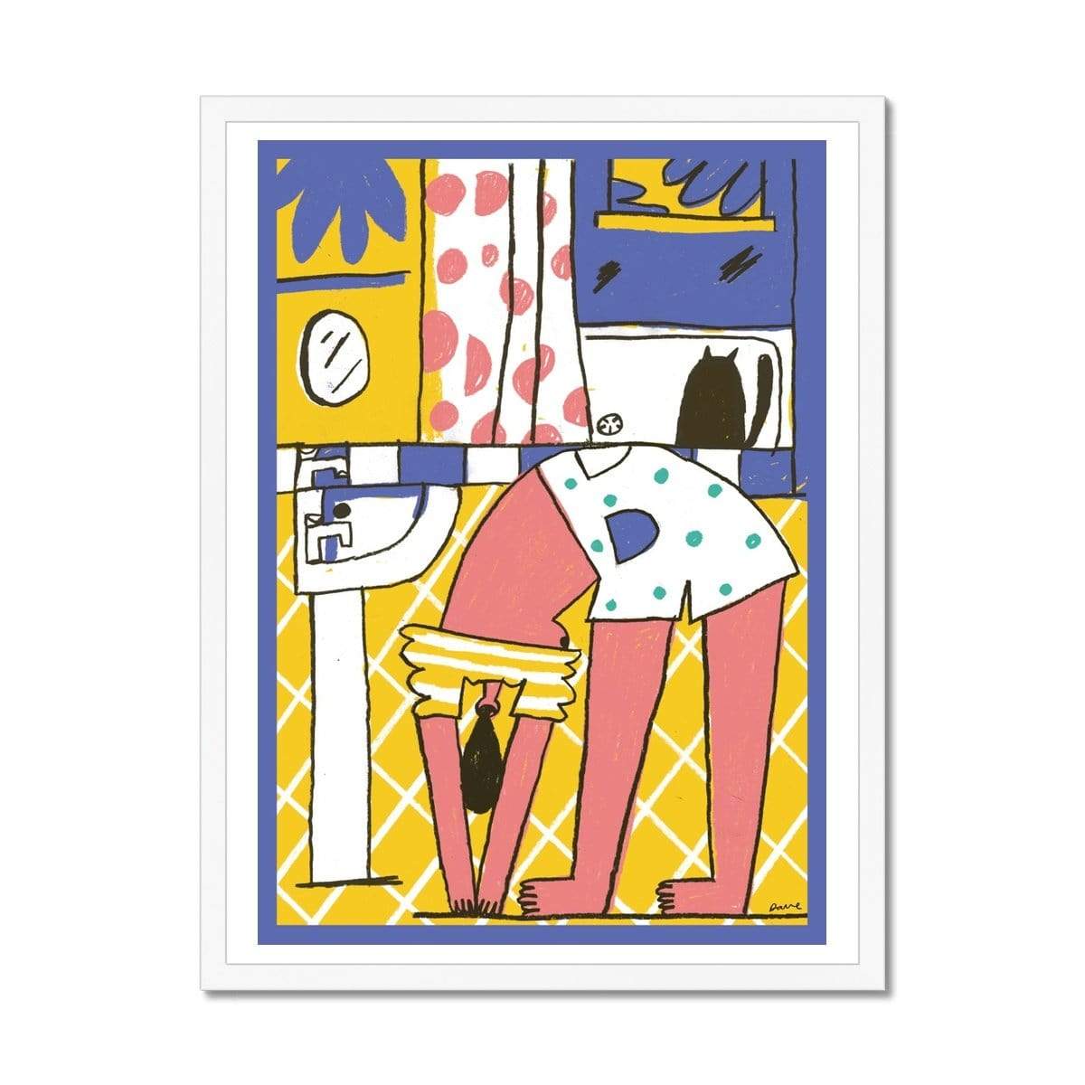 Prodigi Fine art 18"x24" / White Frame David J McMillan | Morning Stretches