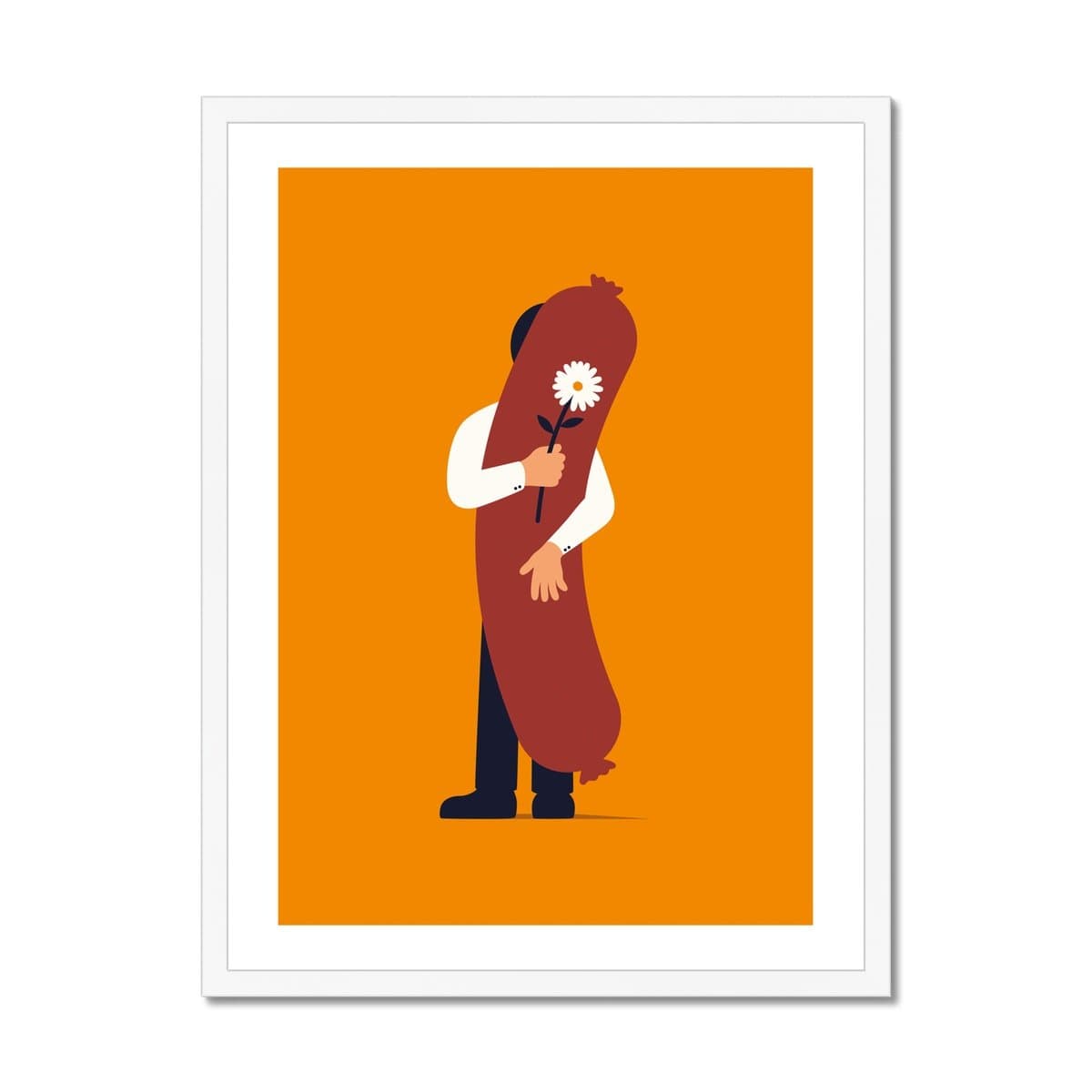 Prodigi Fine art 18"x24" / White Frame Francesco Ciccolella | Currywurst Ick Liebe Dir