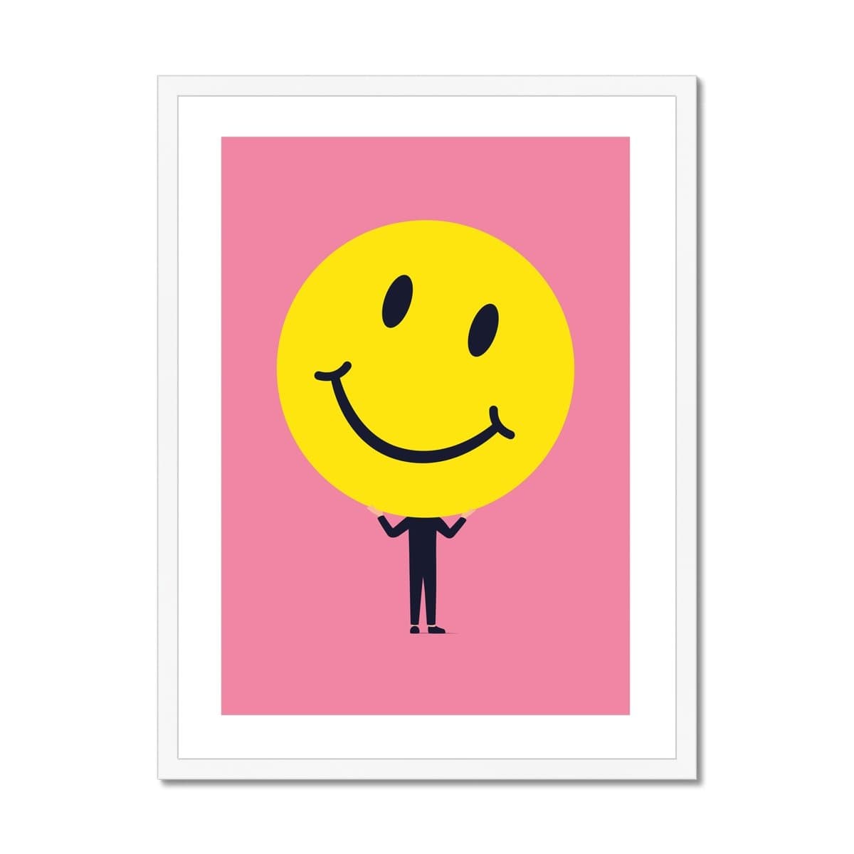 Prodigi Fine art 18"x24" / White Frame Francesco Ciccolella | Happy Guy