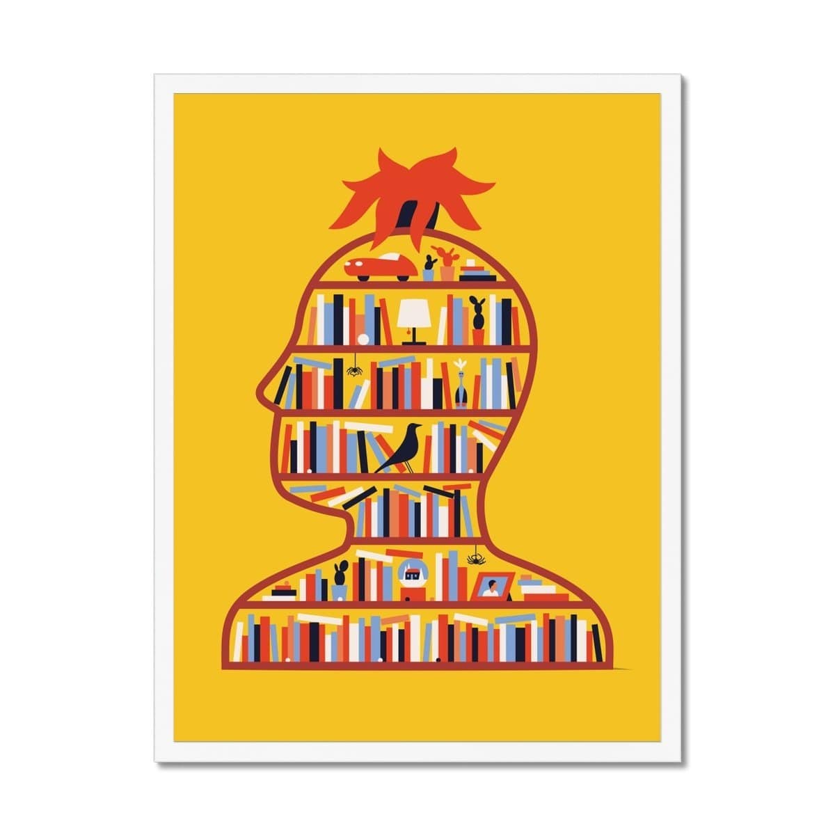 Prodigi Fine art 18"x24" / White Frame Francesco Ciccolella | Head Number 3