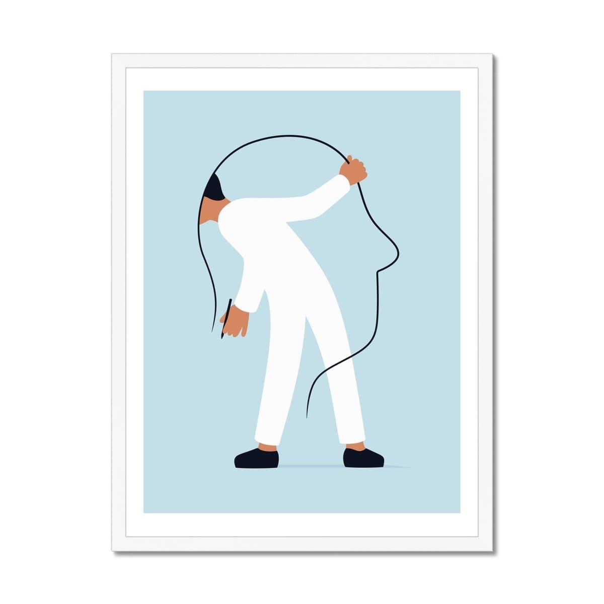 Prodigi Fine art 18"x24" / White Frame Francesco Ciccolella | Thinking with the Hands: Number 4