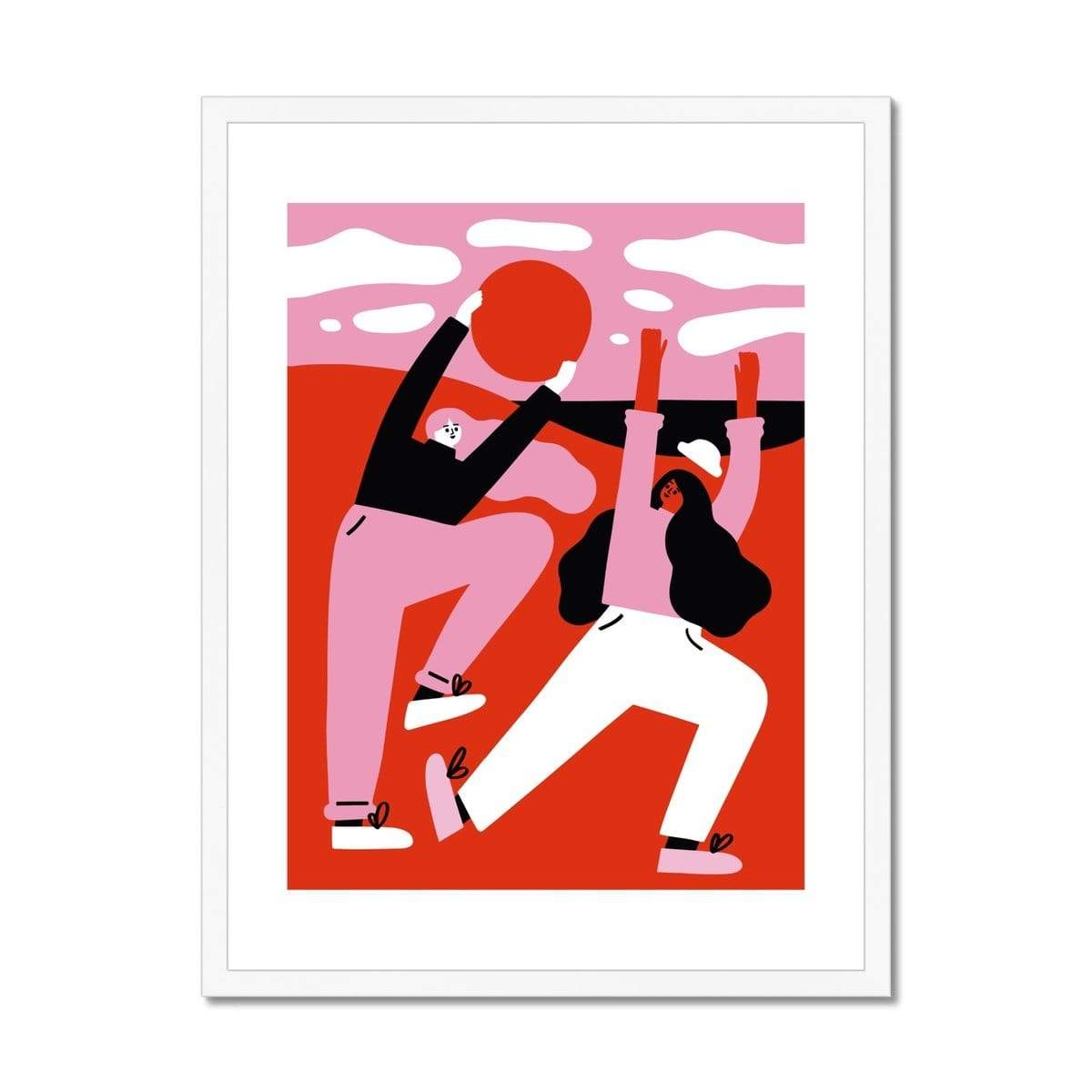 Prodigi Fine art 18"x24" / White Frame Fuchsia MacAree | Sun