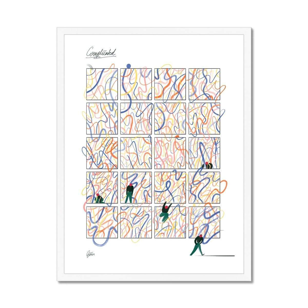 Prodigi Fine art 18"x24" / White Frame Gizem Vural | Complicated Comic