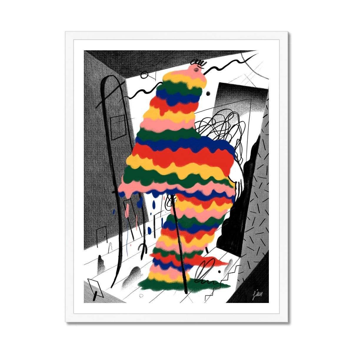 Prodigi Fine art 18"x24" / White Frame Gizem Vural | Emotional