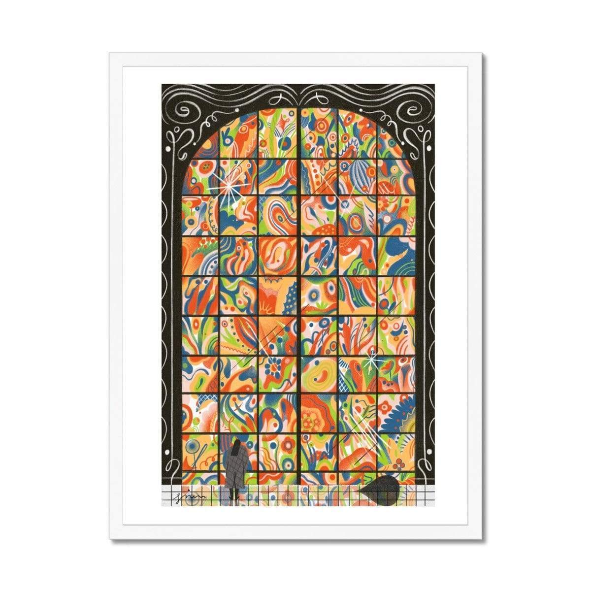 Prodigi Fine art 18"x24" / White Frame Gizem Vural | Peeking at Spring