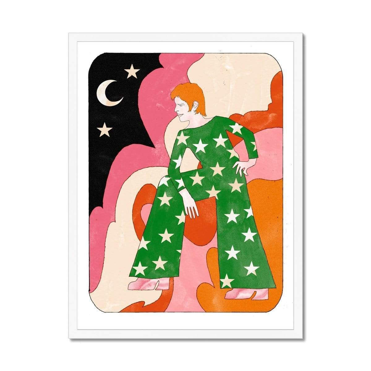 Prodigi Fine art 18"x24" / White Frame Hannah-Michelle Bayley | David Bowie