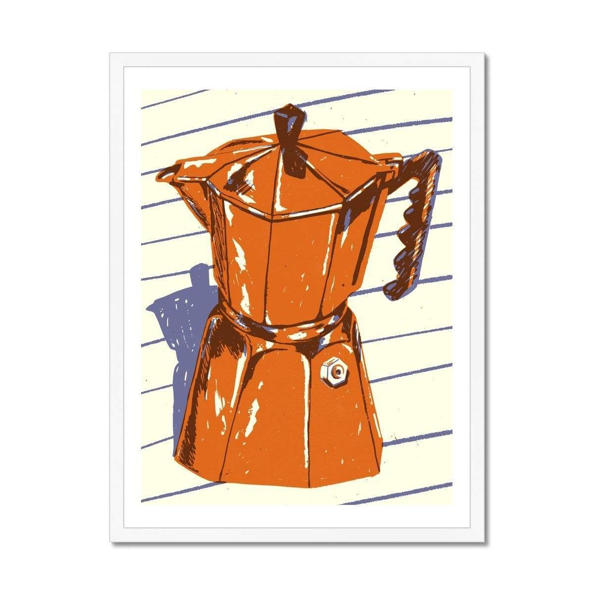 Prodigi Fine art 18"x24" / White Frame Harry Tennant | Coffee Pot