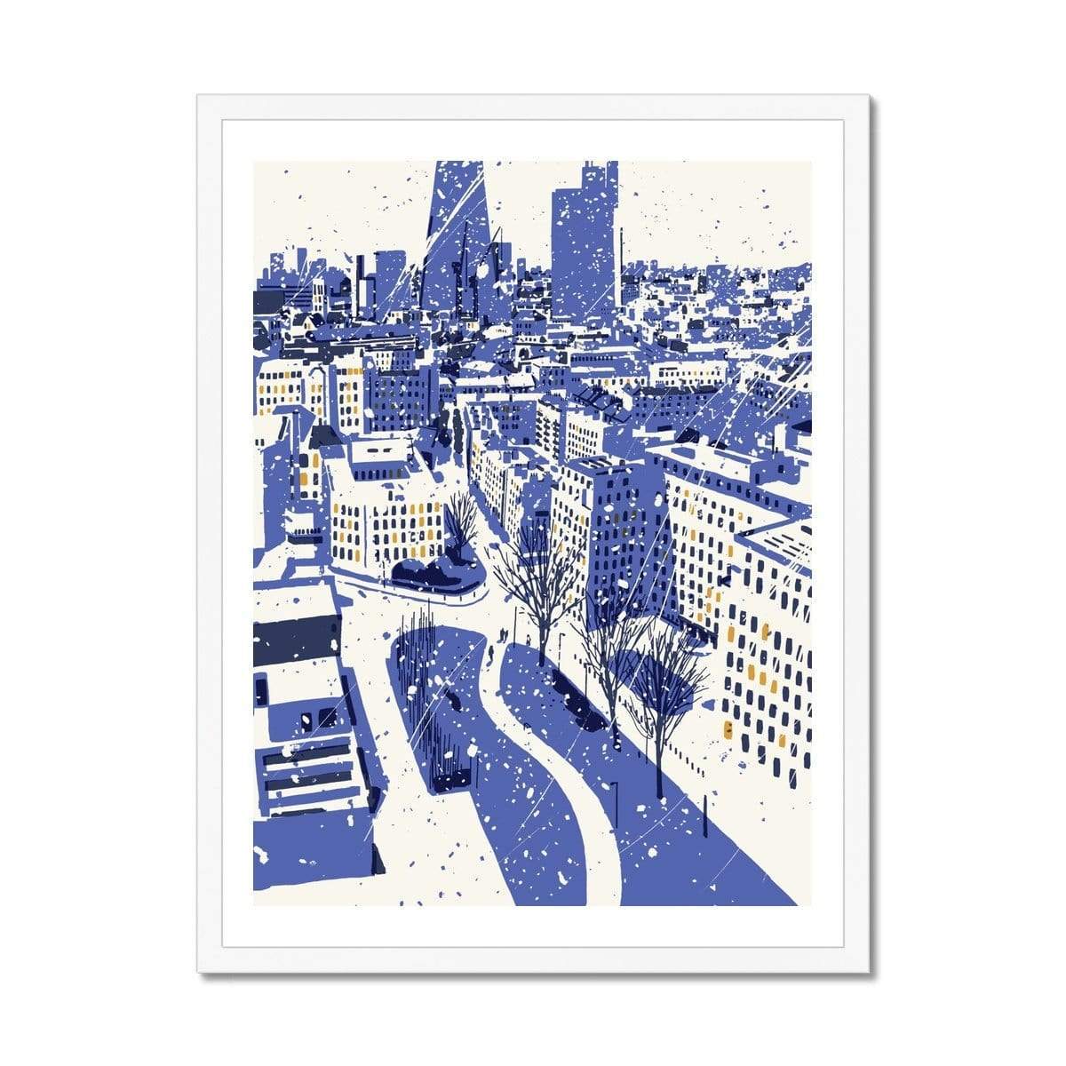 Prodigi Fine art 18"x24" / White Frame Harry Tennant | Snowy London