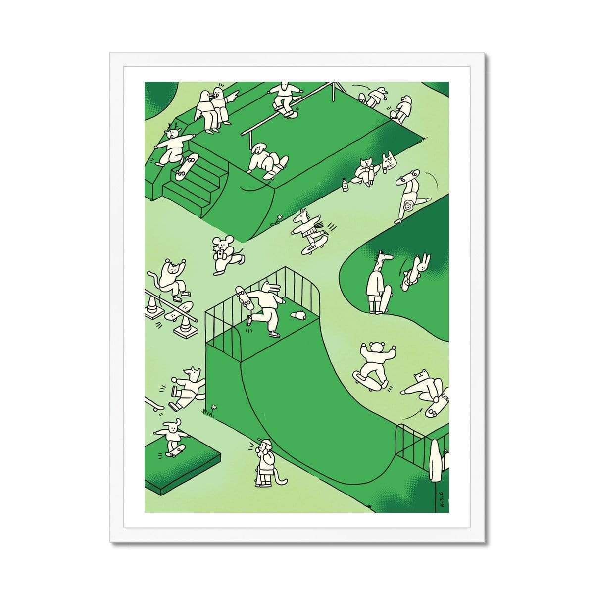 Prodigi Fine art 18"x24" / White Frame Holly St Clair | Animal Park