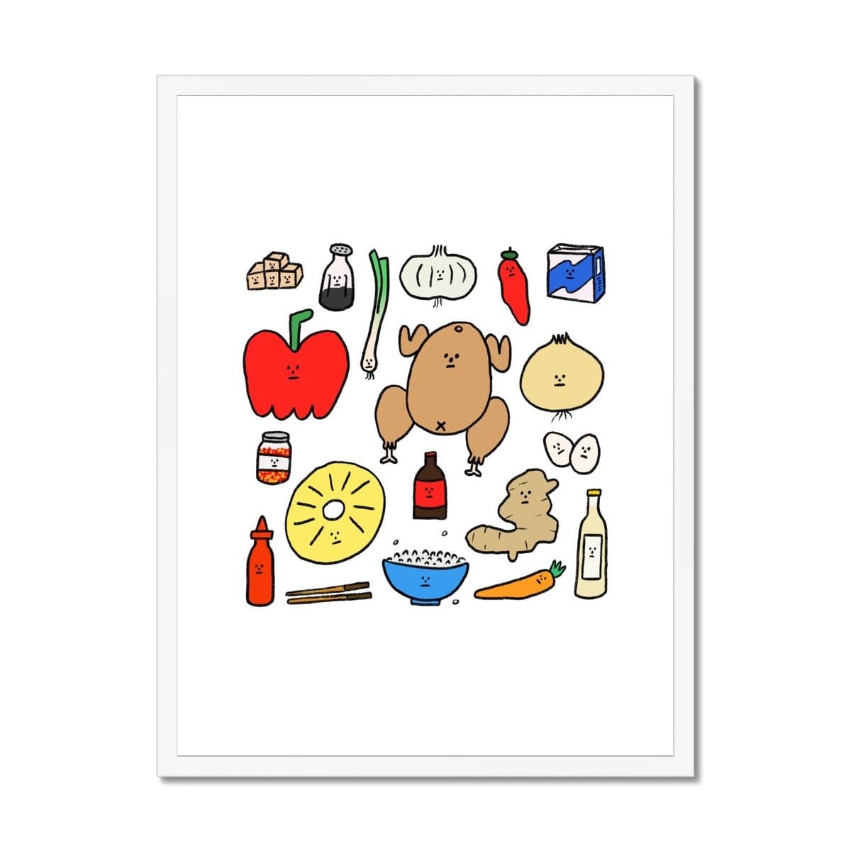 Prodigi Fine art 18"x24" / White Frame Holly St Clair | Sweet and Sour Chicken