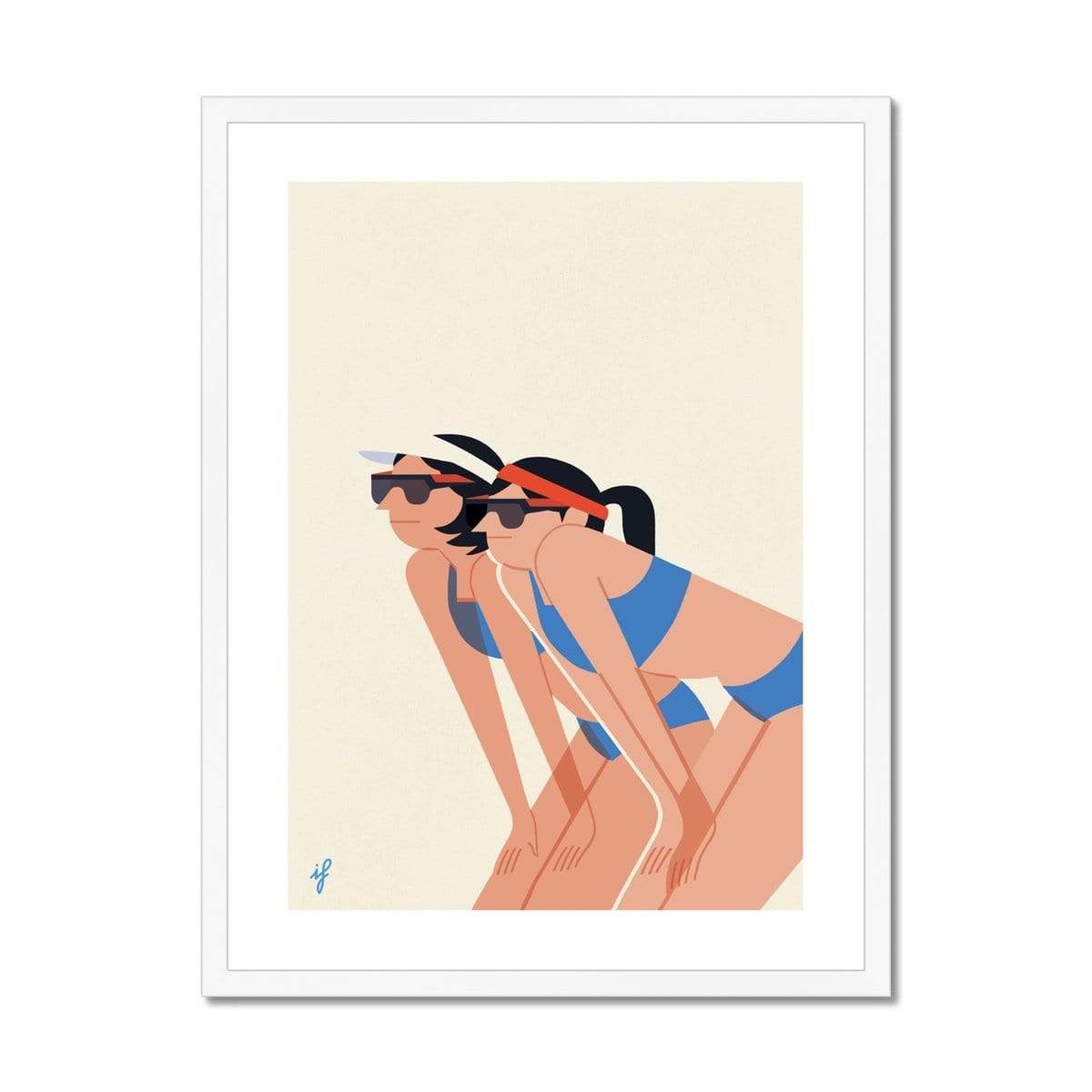 Prodigi Fine art 18"x24" / White Frame Ilaria Falorsi | Beach Volley
