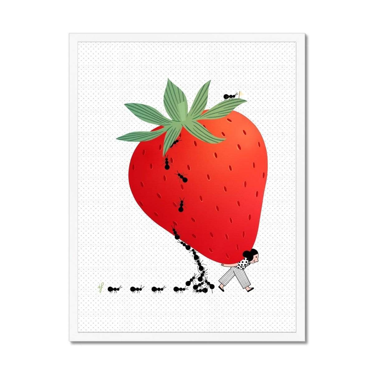 Prodigi Fine art 18"x24" / White Frame Ilaria Falorsi | Berry