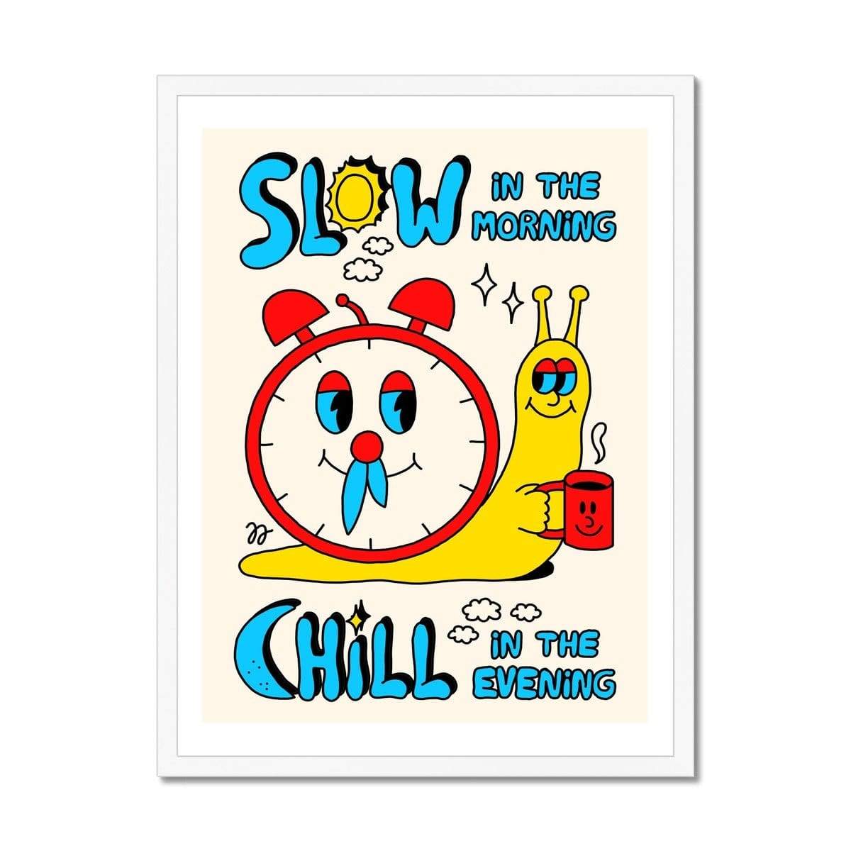 Prodigi Fine art 18"x24" / White Frame Jango Jim | Slow Chill Framed Print