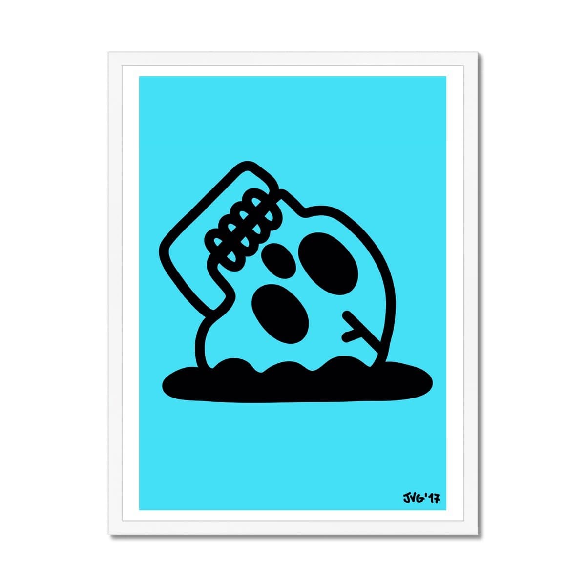 Prodigi Fine art 18"x24" / White Frame Jasper Van Gestel | Skull