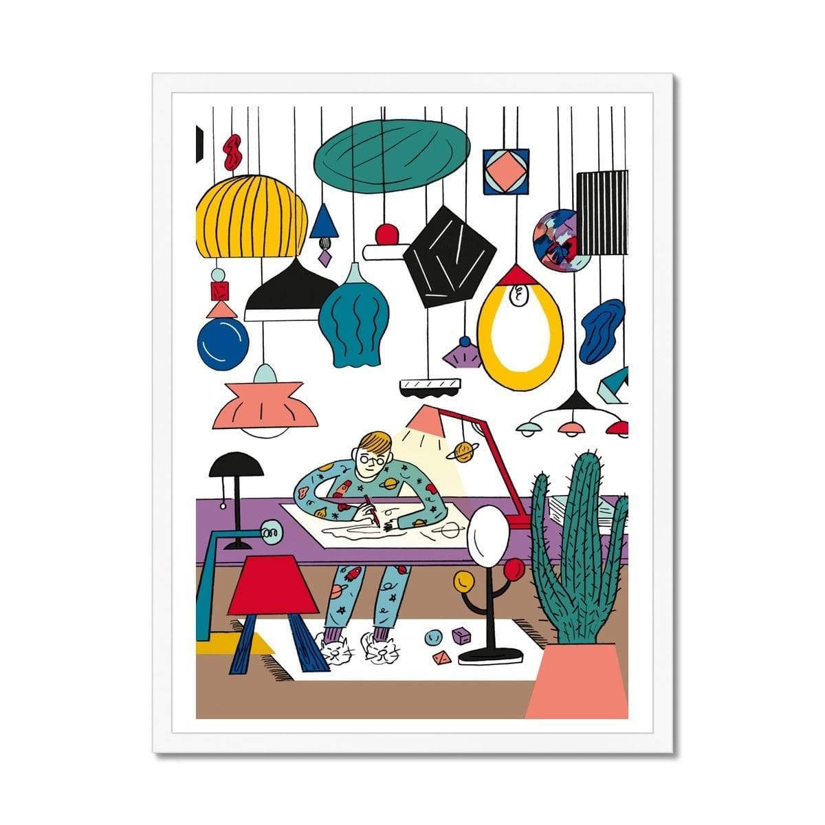 Prodigi Fine art 18"x24" / White Frame Ji Hyun Yu | A Lamp Guy