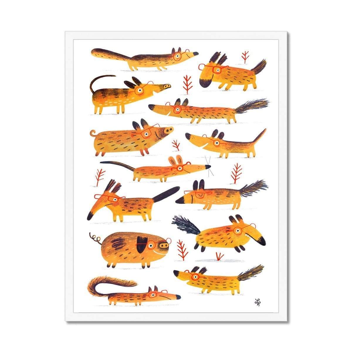 Prodigi Fine art 18"x24" / White Frame Linzie Hunter | Beast-Spectacled