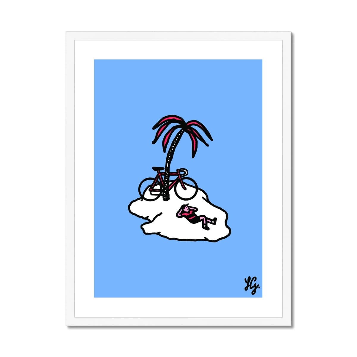 Prodigi Fine art 18"x24" / White Frame Lorenzo Gritti | Cycling Needs Space