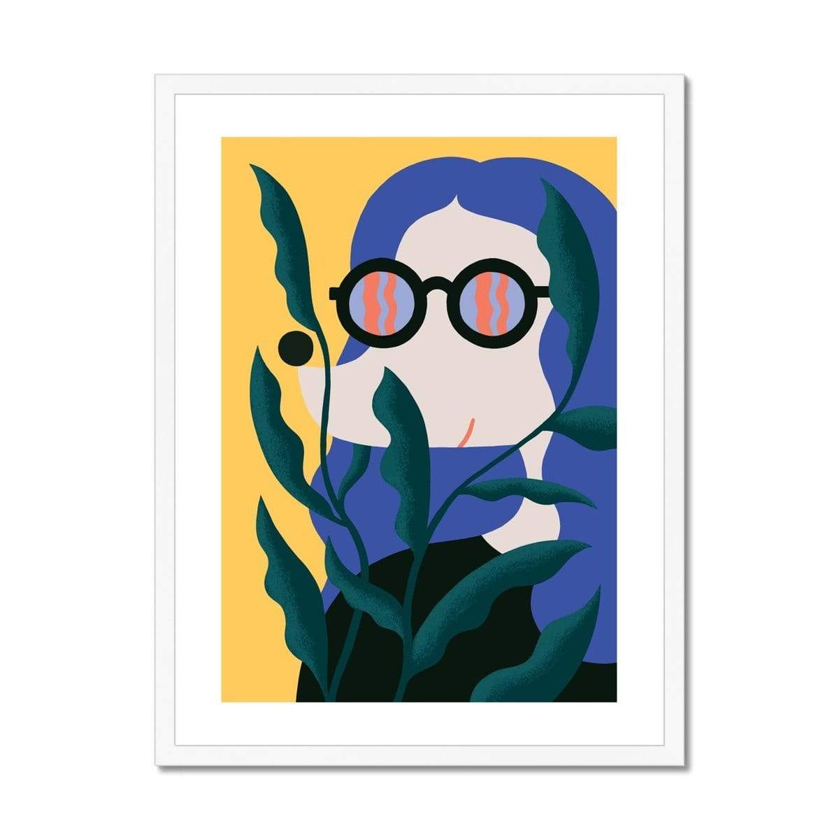 Prodigi Fine art 18"x24" / White Frame Louise Rosenkrands | Plant