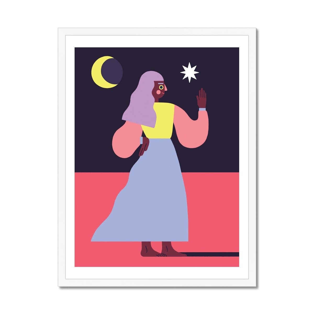 Prodigi Fine art 18"x24" / White Frame Louise Rosenkrands | Sorceress