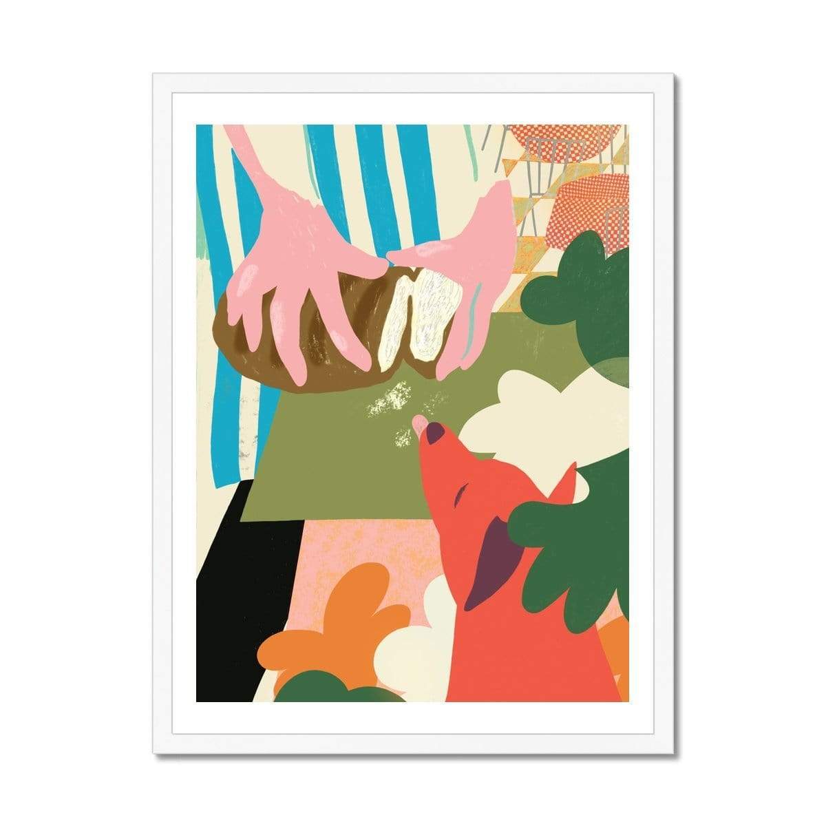 Prodigi Fine art 18"x24" / White Frame Lucy Sherston | Dinner for Two