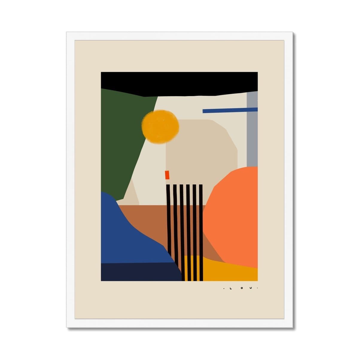 Prodigi Fine art 18"x24" / White Frame Luisa Salas | Almost back to where I began