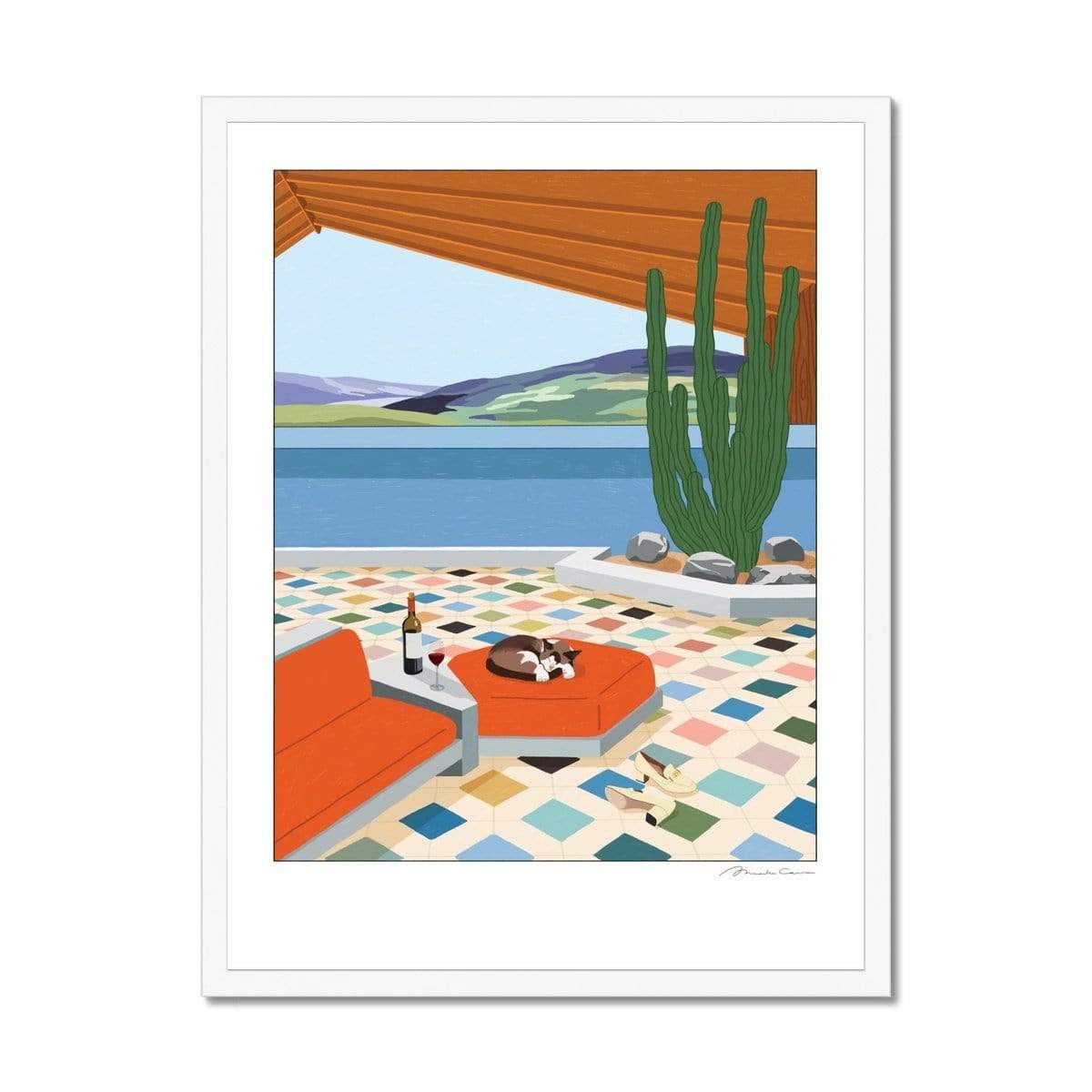 Prodigi Fine art 18"x24" / White Frame Maaike Canne | The Valley