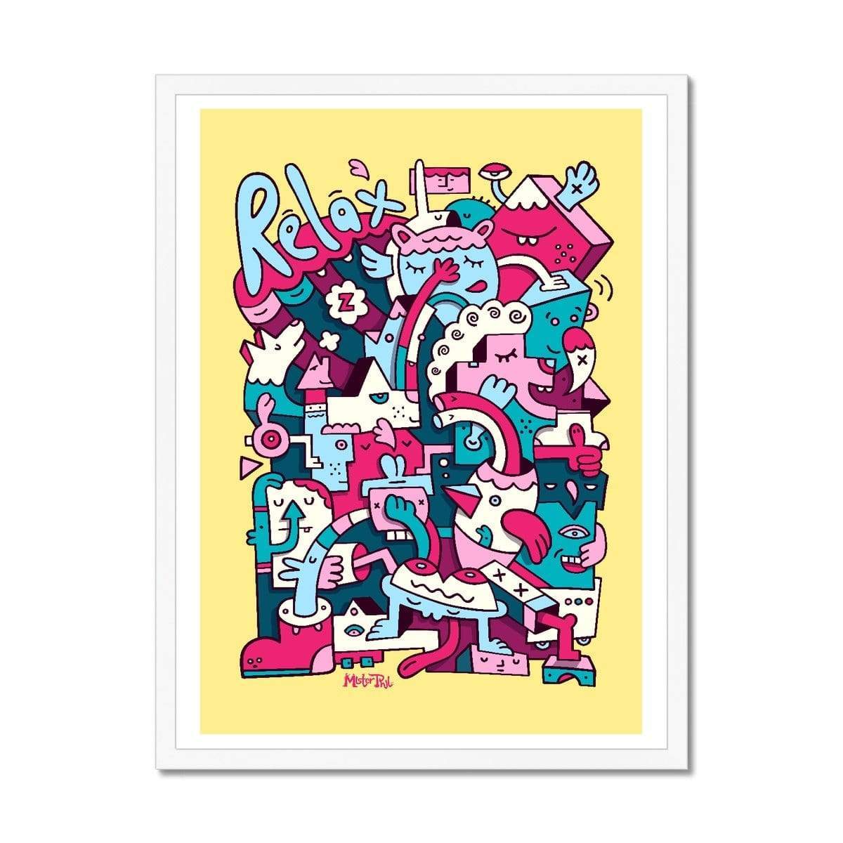 Prodigi Fine art 18"x24" / White Frame Mister Phil | Relax