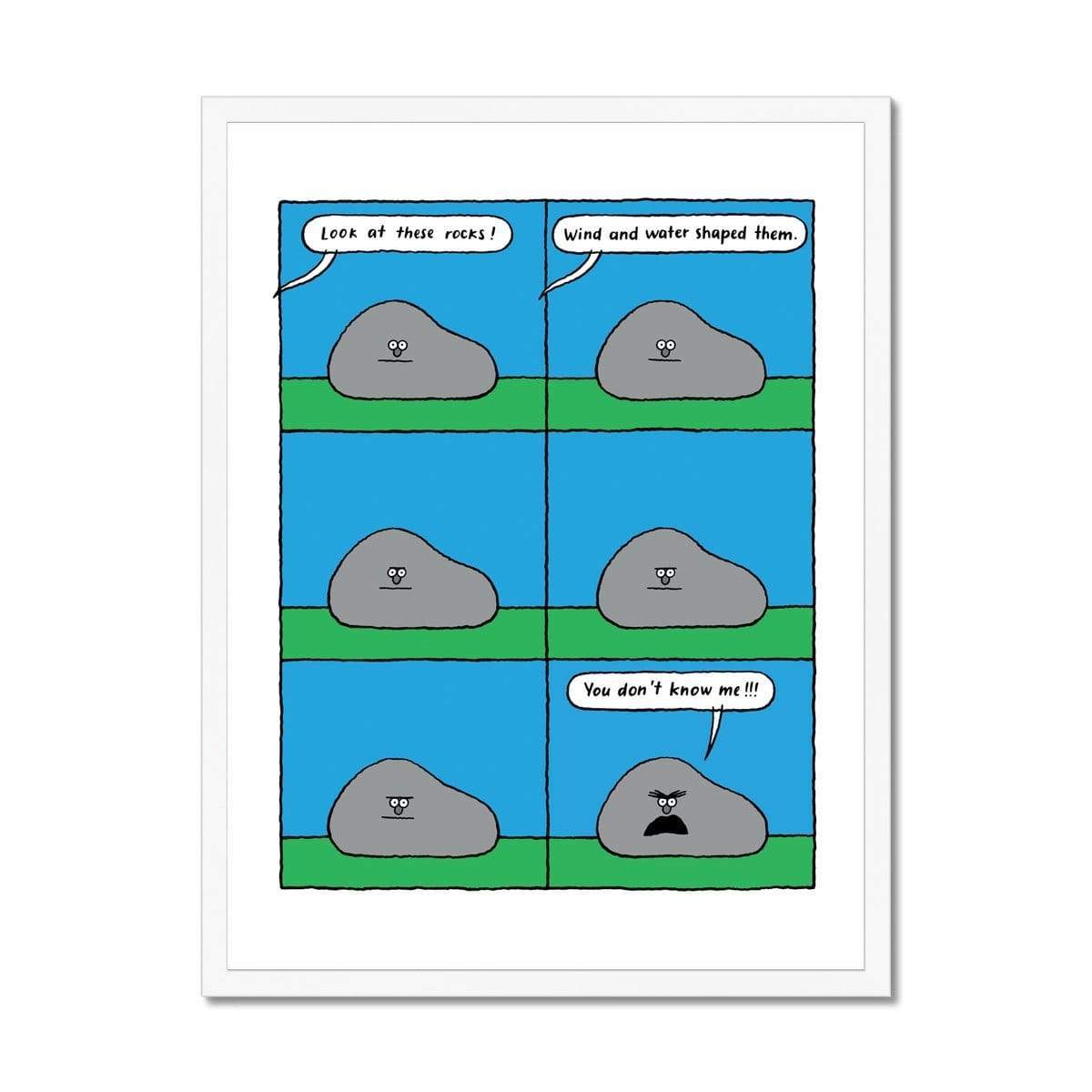 Prodigi Fine art 18"x24" / White Frame Nadine Redlich | Rock