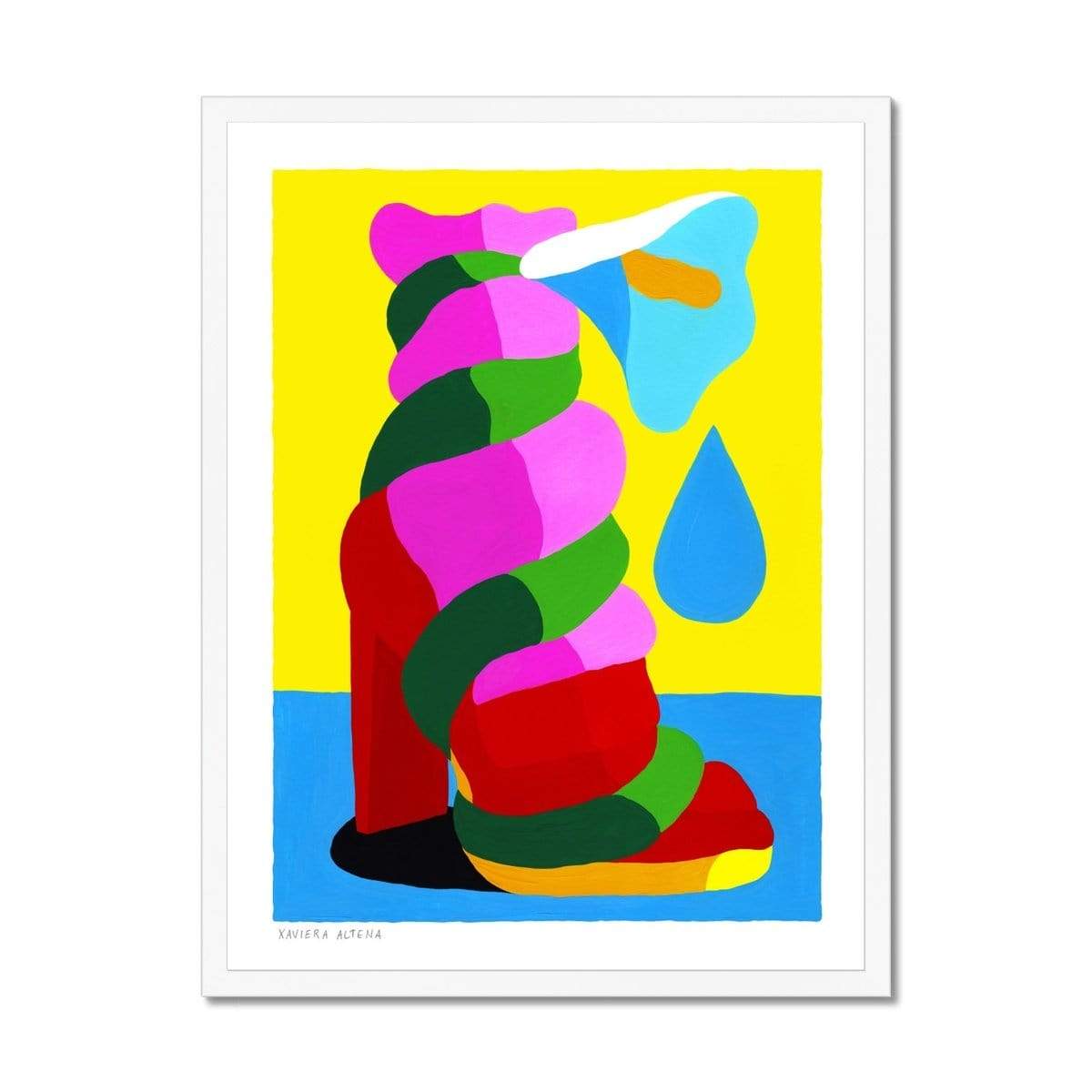 Prodigi Fine art 18"x24" / White Frame Norme de beauté Framed Print