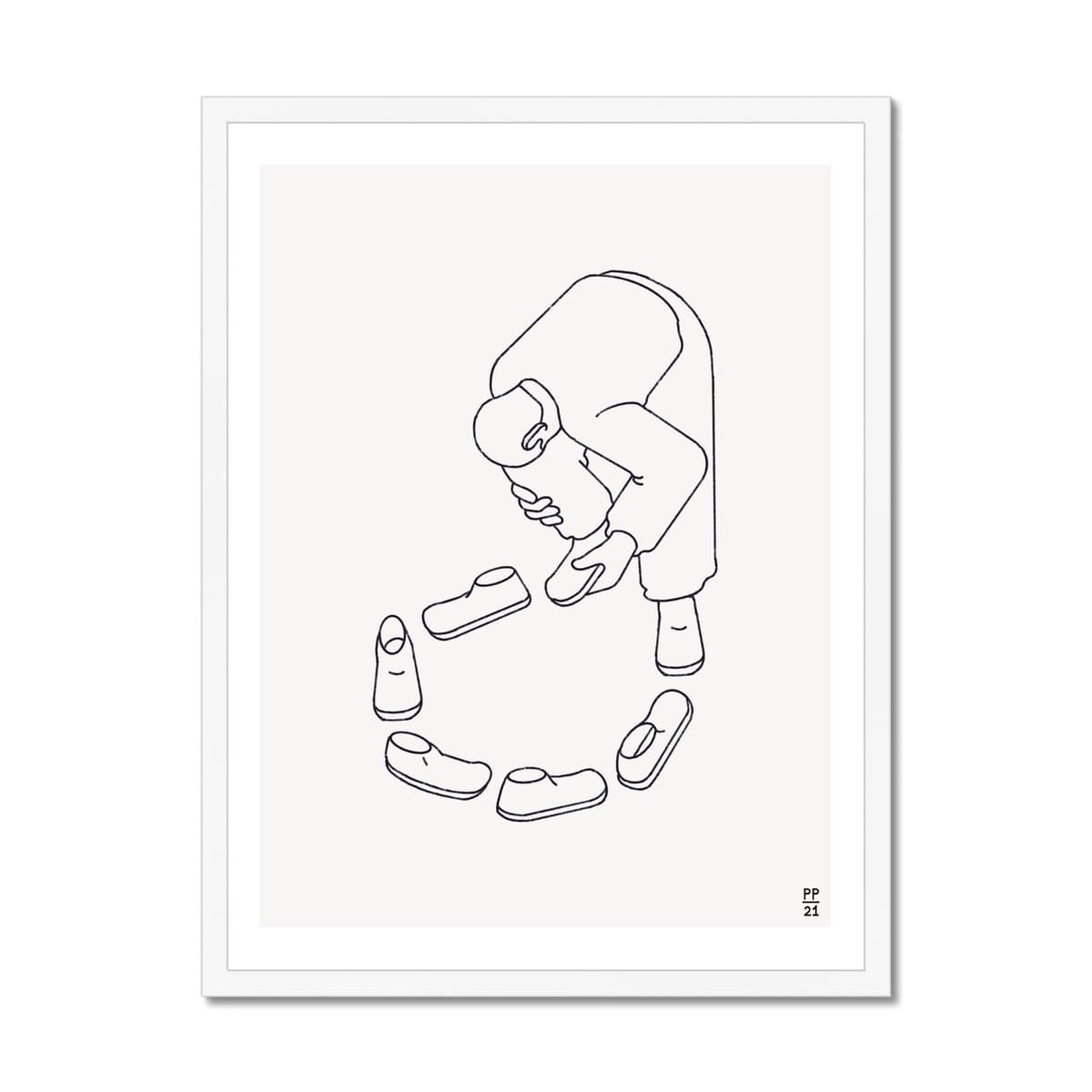 Prodigi Fine art 18"x24" / White Frame Pavel Popov | In My Shoes Framed Print