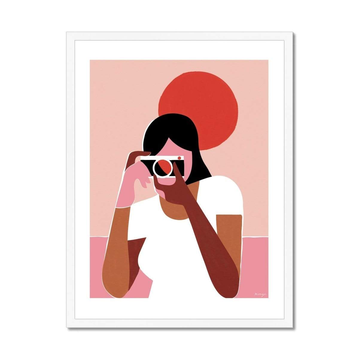 Prodigi Fine art 18"x24" / White Frame Quentin Monge | Catching the red light