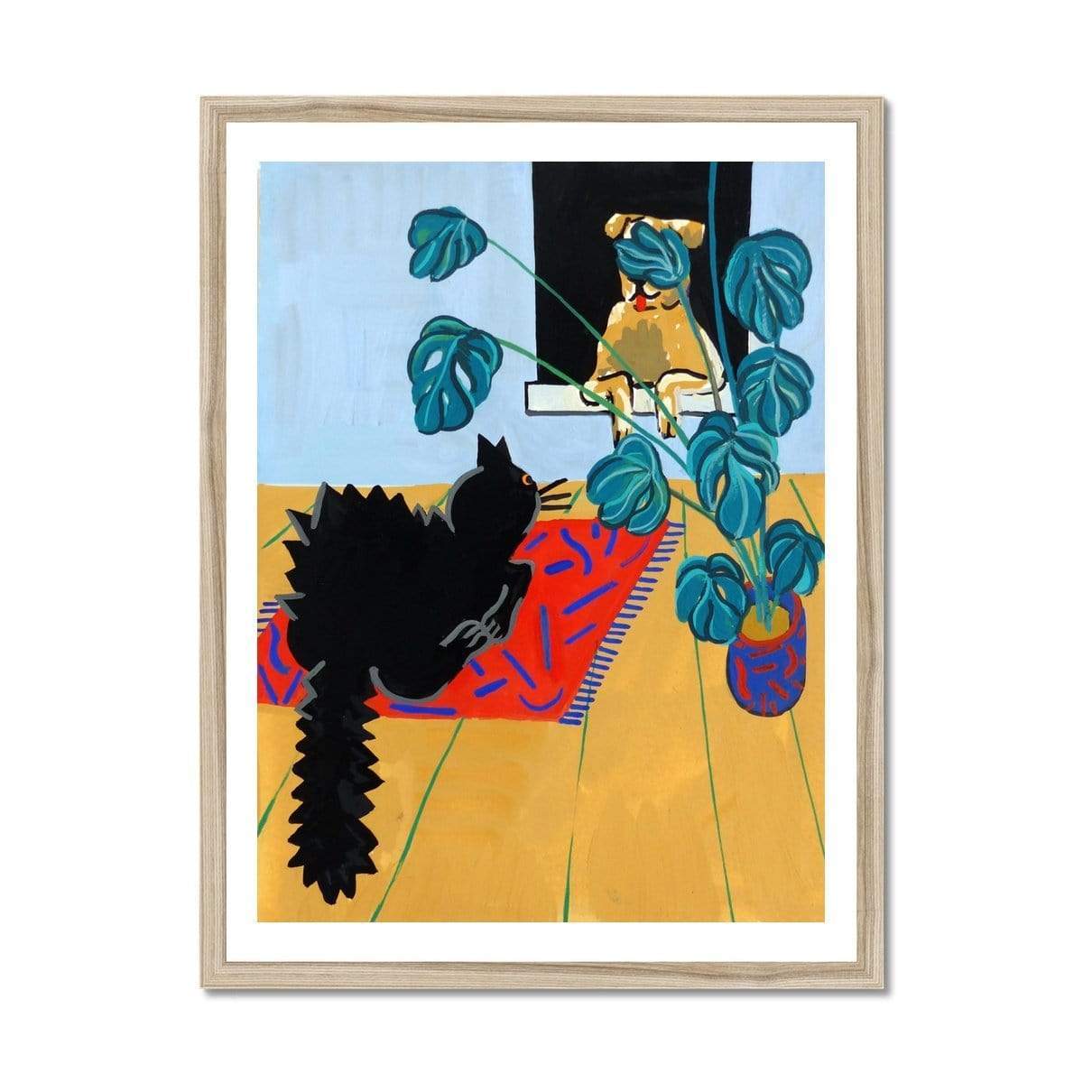 Prodigi Fine art 18"x24" / White Frame Rebecca Cottrell | Scaredy Cat