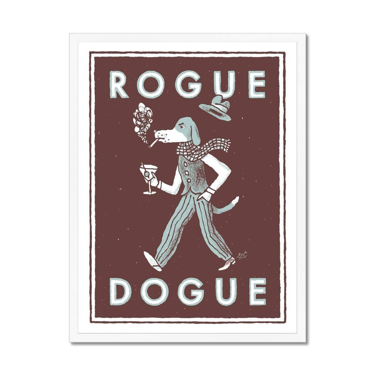 Prodigi Fine art 18"x24" / White Frame Rogue Dogue Framed Print
