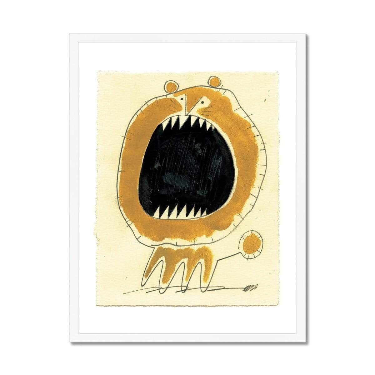 Prodigi Fine art 18"x24" / White Frame Roman Muradov | Lion