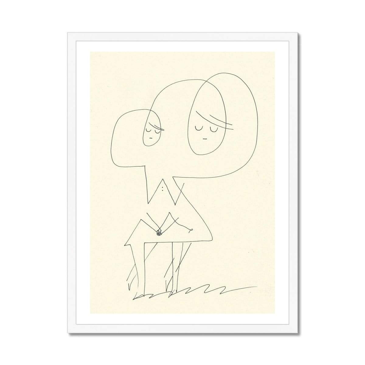 Prodigi Fine art 18"x24" / White Frame Roman Muradov | Sisters