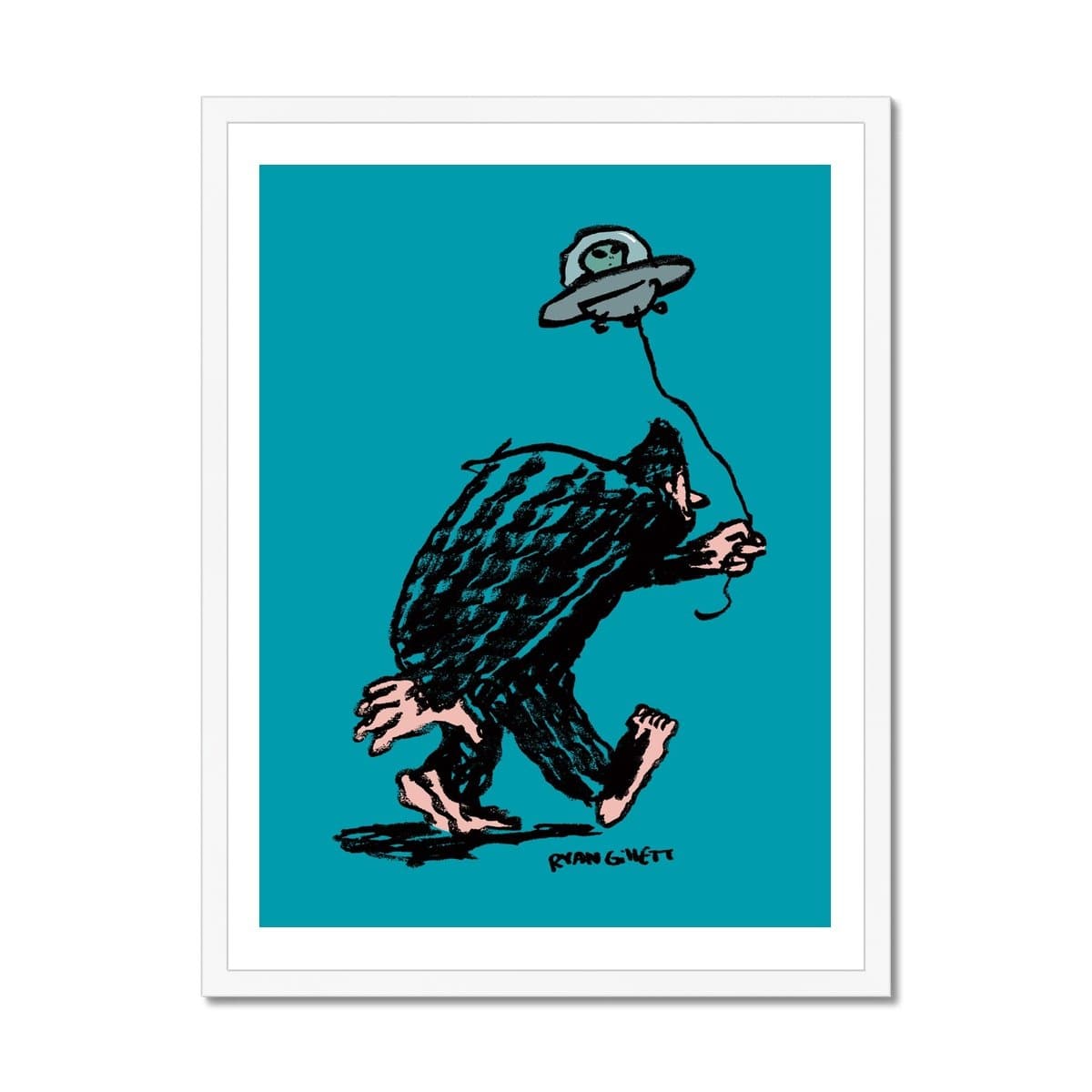 Prodigi Fine art 18"x24" / White Frame Ryan Gillett | Take Me To Your Leader Framed Print