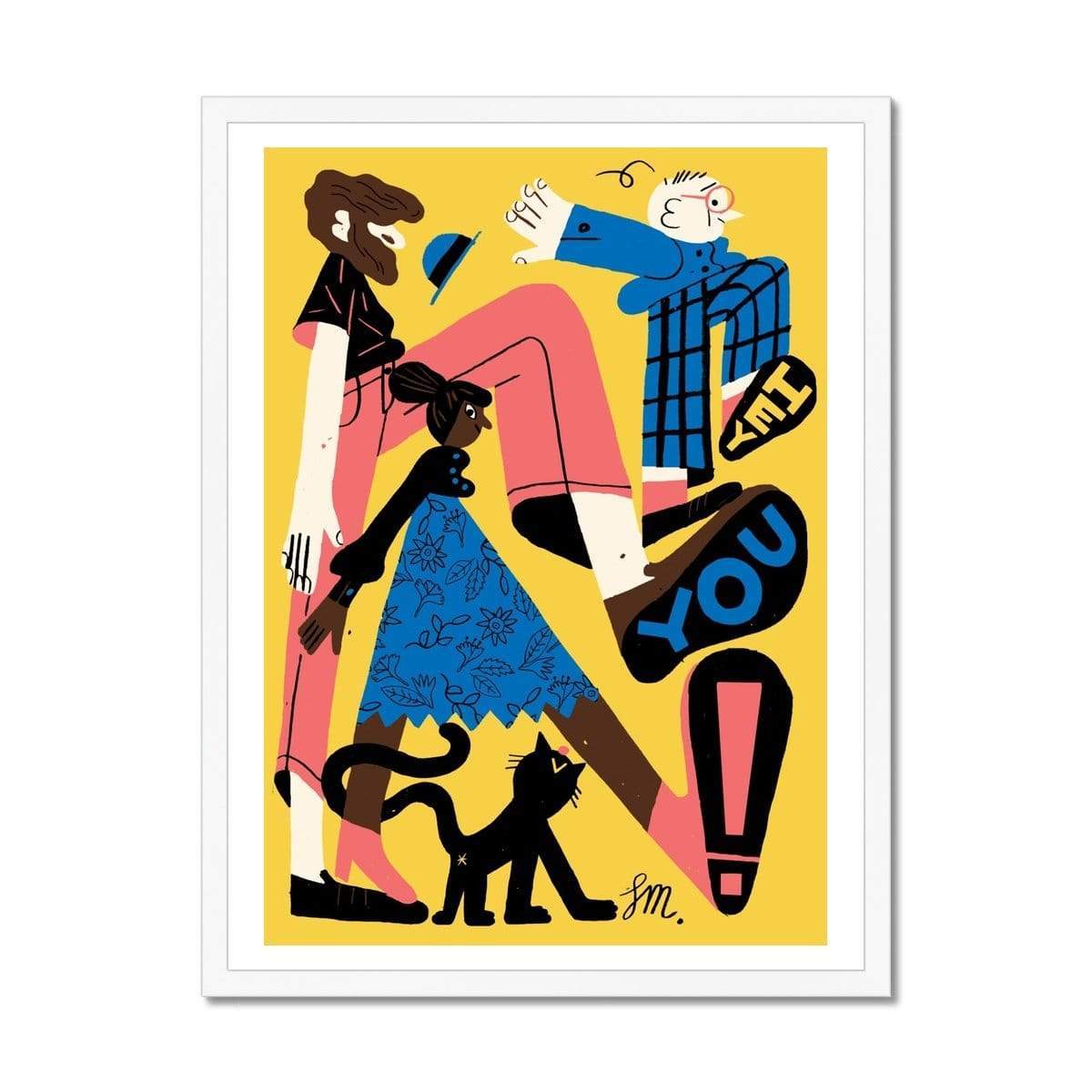 Prodigi Fine art 18"x24" / White Frame Sarah Mazzetti | Hey You