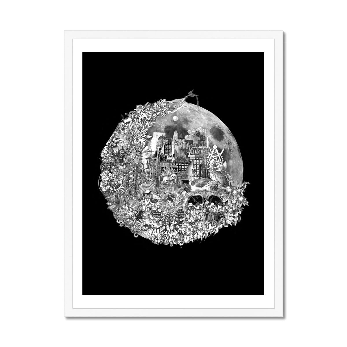 Prodigi Fine art 18"x24" / White Frame Seiko Kato | Moon