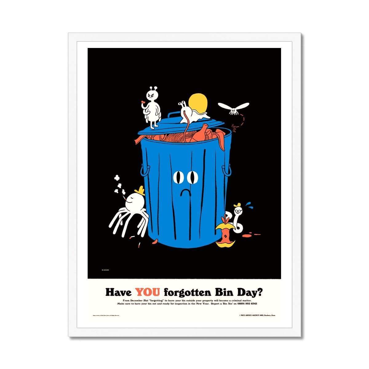 Prodigi Fine art 18"x24" / White Frame Stephen Maurice Graham | Bin Day