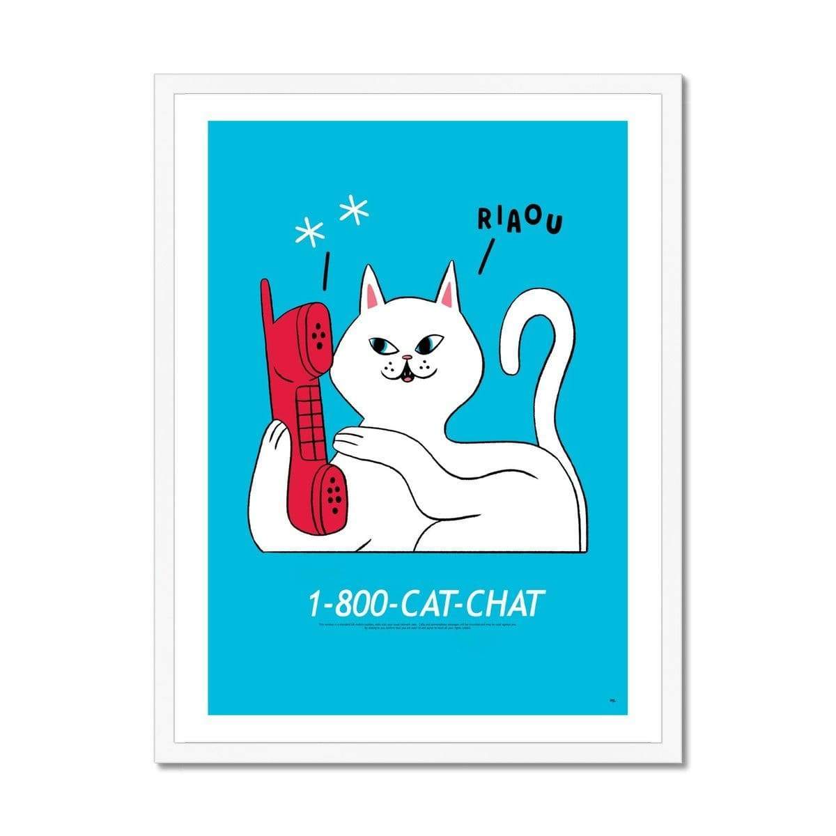 Prodigi Fine art 18"x24" / White Frame Stephen Maurice Graham | Cat Chat