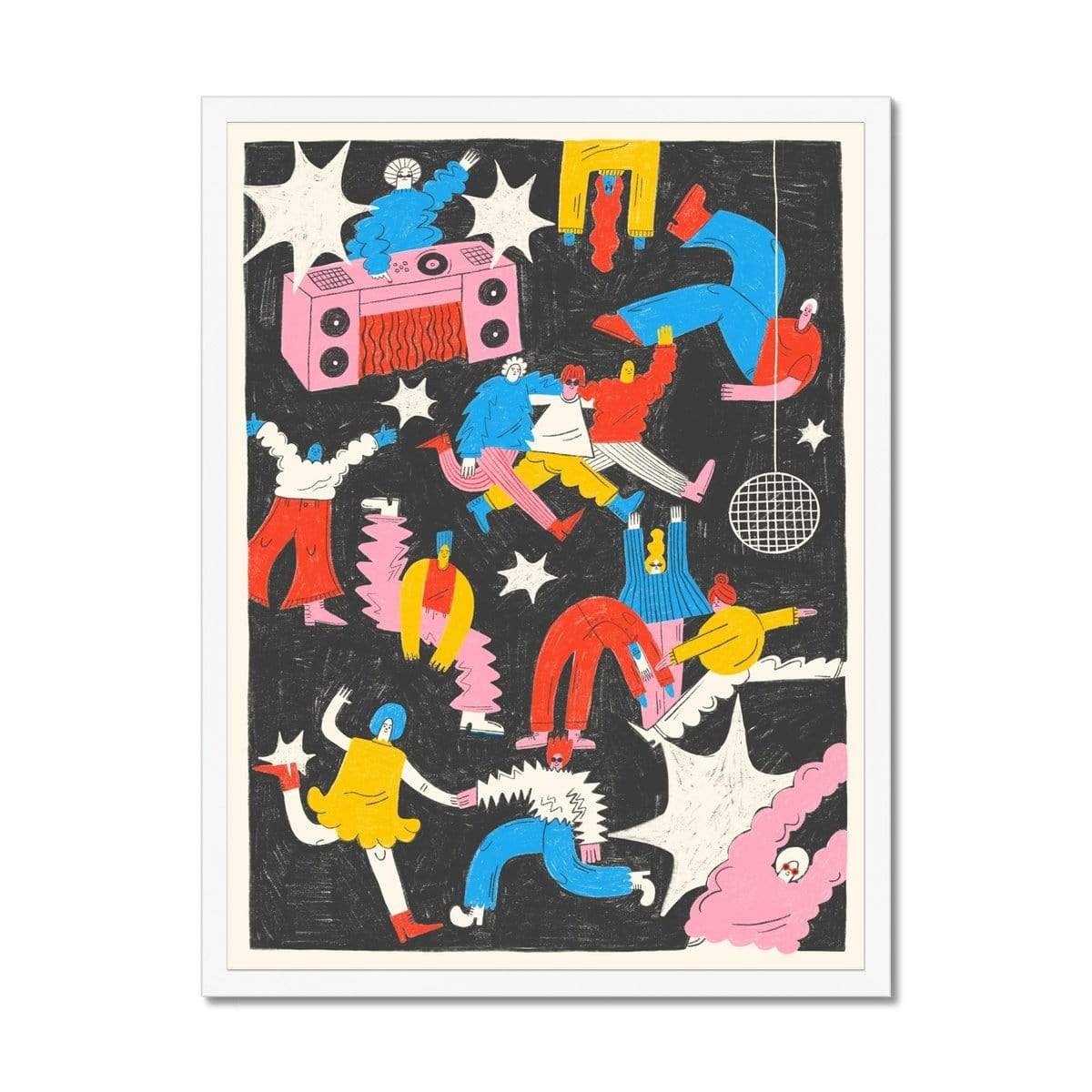 Prodigi Fine art 18"x24" / White Frame Tess Smith-Roberts | Boogie Wonderland