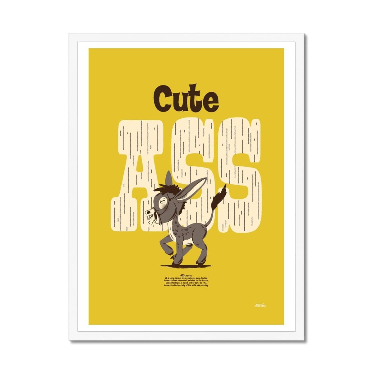 Prodigi Fine art 18"x24" / White Frame Timba Smits | Cute Ass