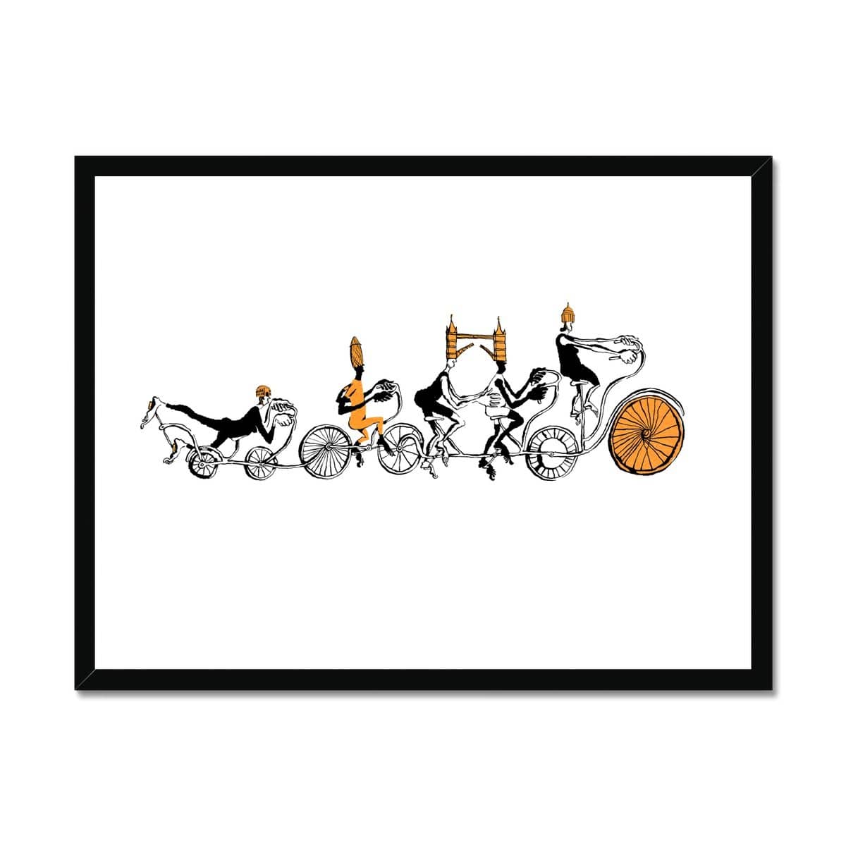 Prodigi Fine art 24"x18" / Black Frame Belle Mellor | Skyline Cycle