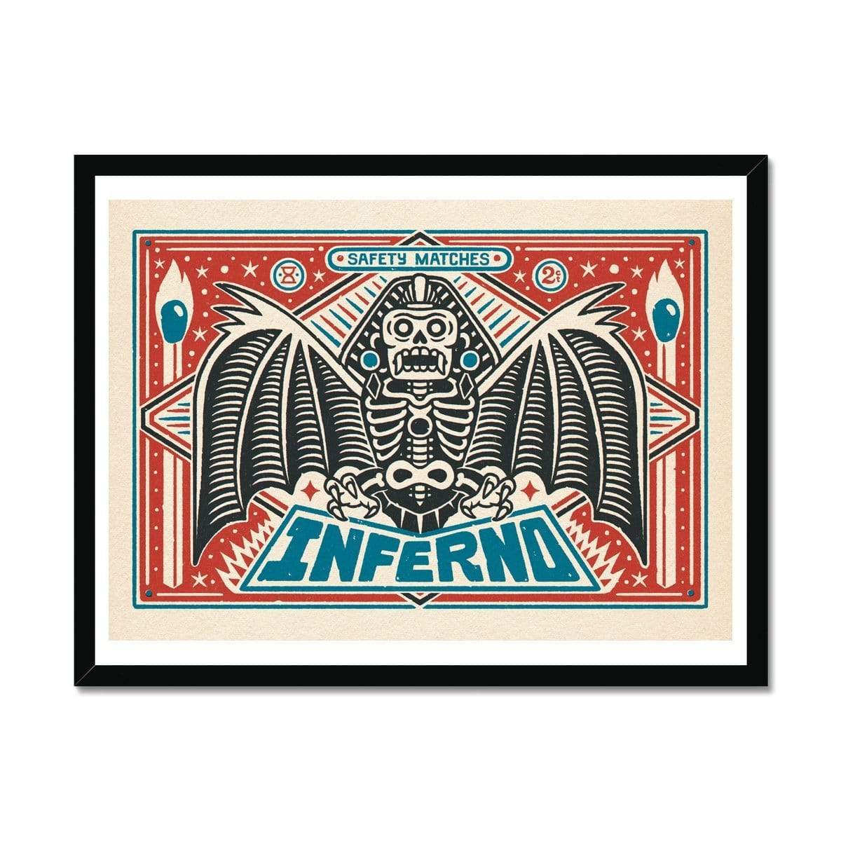 Prodigi Fine art 24"x18" / Black Frame Bene Rohlmann | Inferno Matches